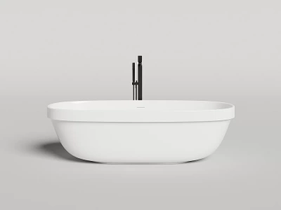 Ванна Salini Greca IN S-Stone 104821MRH 180x80 белая/снаружи RAL матовая