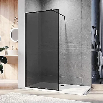 Душевое ограждение Veconi Korato 110 KR81B-110-05-C8 стекло тонированное/профиль черный