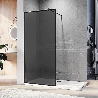 Душевое ограждение Veconi Korato 110 KR81B-110-05-C8 стекло тонированное/профиль черный