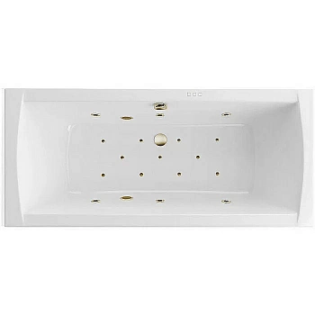 Ванна акриловая Excellent Aquaria Lux Slim RELAX WAEX.AQU18S.RELAX.BR 180x80 белая с гидромассажем