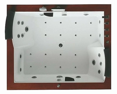 Ванна акриловая Gemy Face to You G9052-II K 186х151 белая с гидромассажем