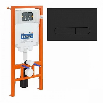 Инсталляция для унитаза BelBango BB002-80 с черной кнопкой