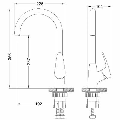 Смеситель для кухни Lemark Linara LM0405PGS серый шелк