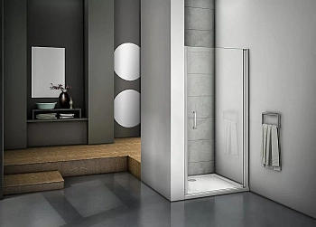 Душевая дверь Good Door MOKKA DR-90-C-WE стекло прозрачное/профиль белый