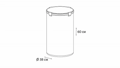 Корзина для белья FIXSEN ECO STYLE FX-1031B
