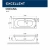 Ванна акриловая EXCELLENT Oceana ULTRA WAEX.OCE18.ULTRA.GL 180x80 белая с гидромассажем
