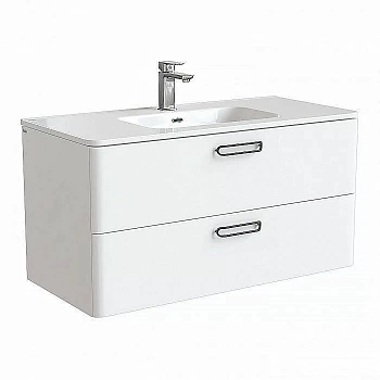 Тумба с раковиной IDDIS Brick BRI10W1i95K 100 белая