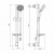 Душевой гарнитур Koller Pool Twin TN020 хром