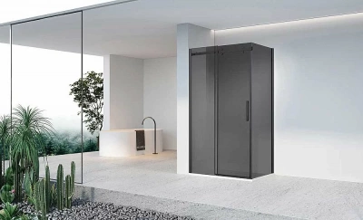 Душевой уголок Vincea Como-N VSR-4CN1012CGB 120x100 стекло тонированное/профиль черный