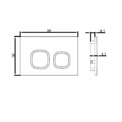 Кнопка для инсталляции IDDIS Unifix UNI40MWi77