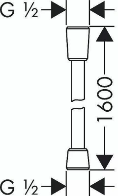 Душевой шланг Hansgrohe Isiflex 28276000 хром