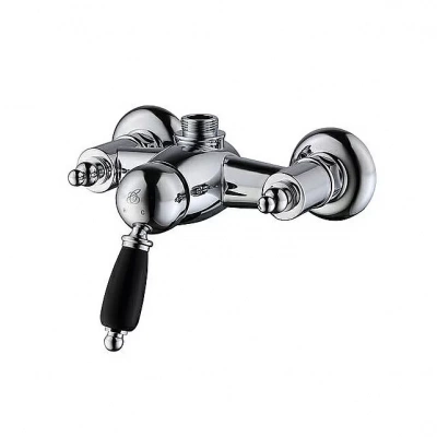 Смеситель для душа Caprigo Adria Uno Black 02B-517-crm хром/черный