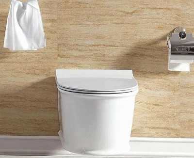 Унитаз подвесной SantiLine SL-5009 безободковый, с крышкой микролифт