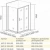 Душевой уголок Good Door JAZZ WTW+SP+SP 130х90 стекло прозрачное/профиль золото
