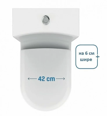 Унитаз напольный с функцией биде CREAVIT GRANDE GR360-00 белый, с бачком