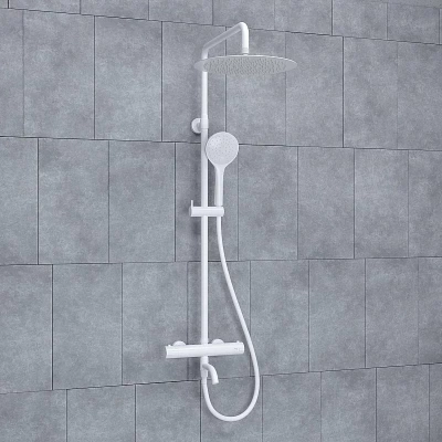 Душевая система WasserKraft Mindel 8500 SET2636 Thermo белый Soft-touch