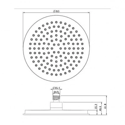 Вехний душ Caprigo Parts 99-503-VOT