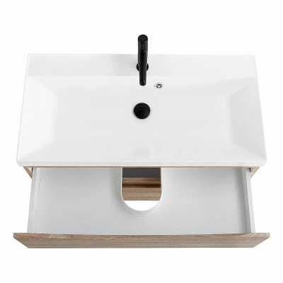 Тумба с раковиной Belbagno MARINO 90 2C-SO/BB900/450-LV-MR-AST Rovere Bianco