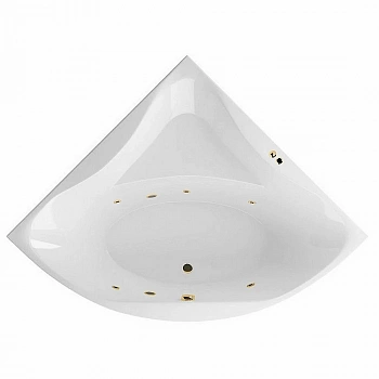 Ванна акриловая EXCELLENT Glamour SOFT WAEX.GLA15.SOFT.GL 150x150 белая с гидромассажем
