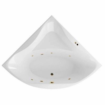 Ванна акриловая EXCELLENT Glamour SOFT WAEX.GLA15.SOFT.GL 150x150 белая с гидромассажем