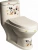 Унитаз моноблок SantiLine SL-5015 с крышкой микролифт