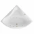 Ванна акриловая EXCELLENT Glamour SOFT WAEX.GLA15.SOFT.GL 150x150 белая с гидромассажем