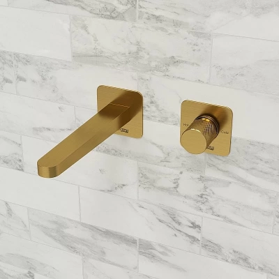 Смеситель для раковины WasserKRAFT Schunter A8251.308 золото матовое