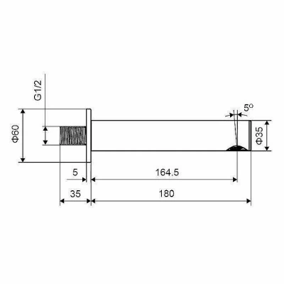 Излив Excellent Pi 1225 хром