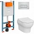 Унитаз Vitra Zentrum Round 9879B003-7200 безободковый, с инсталляцией, с крышкой микролифт
