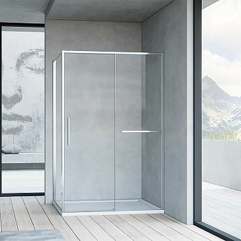 Душевой уголок Vincea Slim Soft VSR-1SS8011CL 110x80 профиль хром/стекло прозрачное