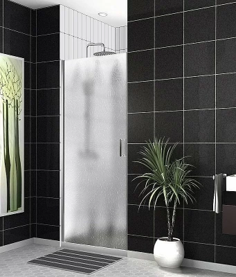 Душевая дверь BelBagno UNO-B-1-90-CH-CR стекло шиншилла/профиль хром