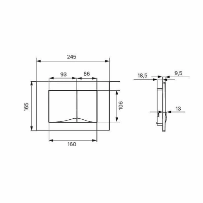 Кнопка для инсталляции IDDIS Unifix 005 UNI05CHi77