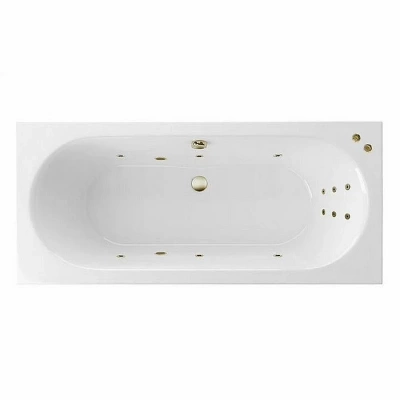 Ванна акриловая EXCELLENT Oceana Slim LINE WAEX.OCE18S.LINE.BR 180x80 белая с гидромассажем