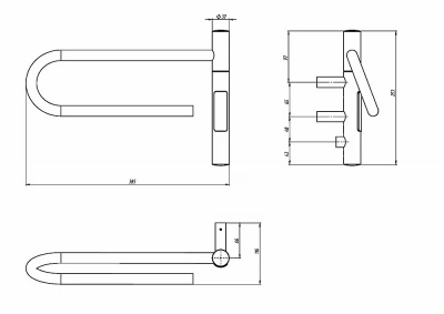 Полотенцесушитель электрический Vincea VTD-1P1WE белый