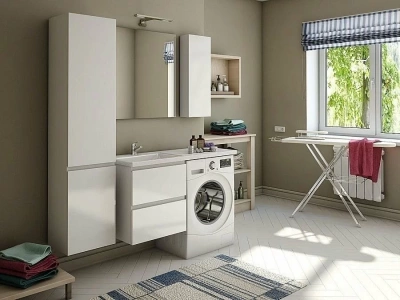 Тумба с раковиной подвесная Эстет Dallas Luxe 130 2 ящика