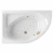 Ванна акриловая EXCELLENT Aquarella RELAX WAEX.ARL15.RELAX.GL 150x100 белая с гидромассажем