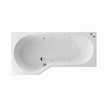 Ванна акриловая EXCELLENT Be Spot SOFT WAEX.BSL16.SOFT.BR 160x80 белая с гидромассажем