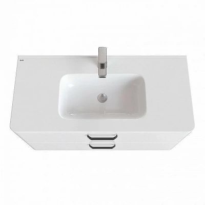 Тумба с раковиной IDDIS Brick BRI10W1i95K 100 белая