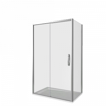 Душевой уголок Good Door Antares WTW+SP 100х100 стекло прозрачное/профиль хром