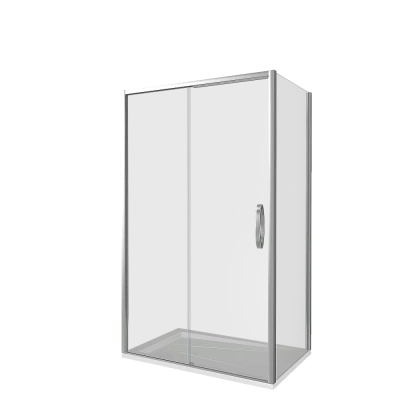 Душевой уголок Good Door Antares WTW+SP 130х100 стекло прозрачное/профиль хром