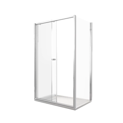 Душевой уголок Good Door Lira WTW+SP 140х70 стекло прозрачное/профиль хром