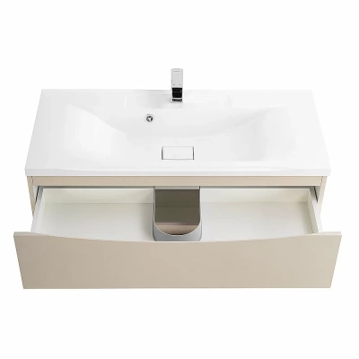 Тумба с раковиной Belbagno MARINO 80 2C-SO/BB800/450-LV-MR-PR Crema Opaco