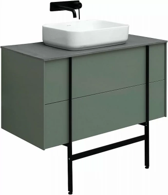 Тумба с раковиной Allen Brau Reality 120 1.32008.CGM олива матовый