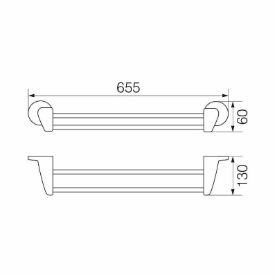 Полотенцедержатель Veragio Oscar OSC-5222.BR