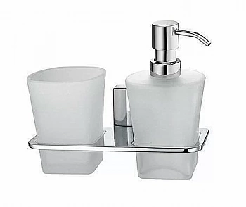 Держатель стакана и диспенсера WasserKRAFT Leine K-5089