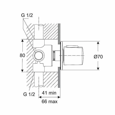 Дивертор Ideal Standart Ceratherm A4657AA