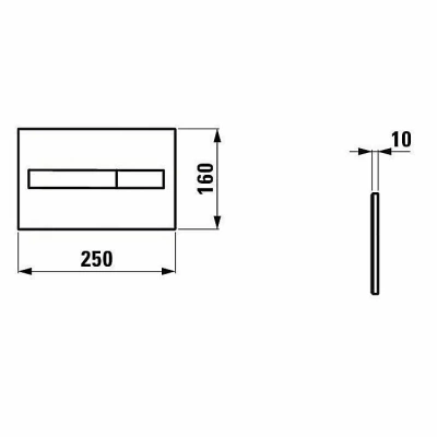 Смывная клавиша Laufen Lis AW1 8.9566.1.007.000.1
