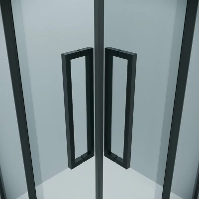 Душевой уголок Grossman Cosmo 300.K33.02.8080.21.00 80x80 профиль черный матовый/стекло прозрачное