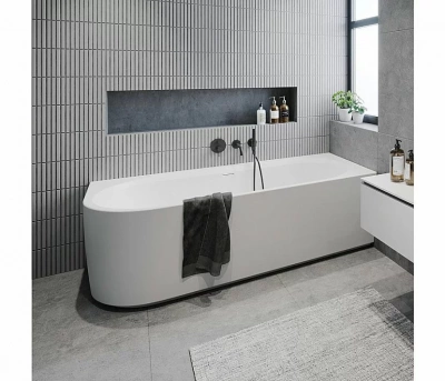 Акриловая ванна Riho Desire Velvet White 184x84 белая матовая
