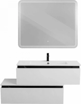 Тумба с раковиной Cezares Slider 100 SLIDER-1000-1C-SO-BO белая
